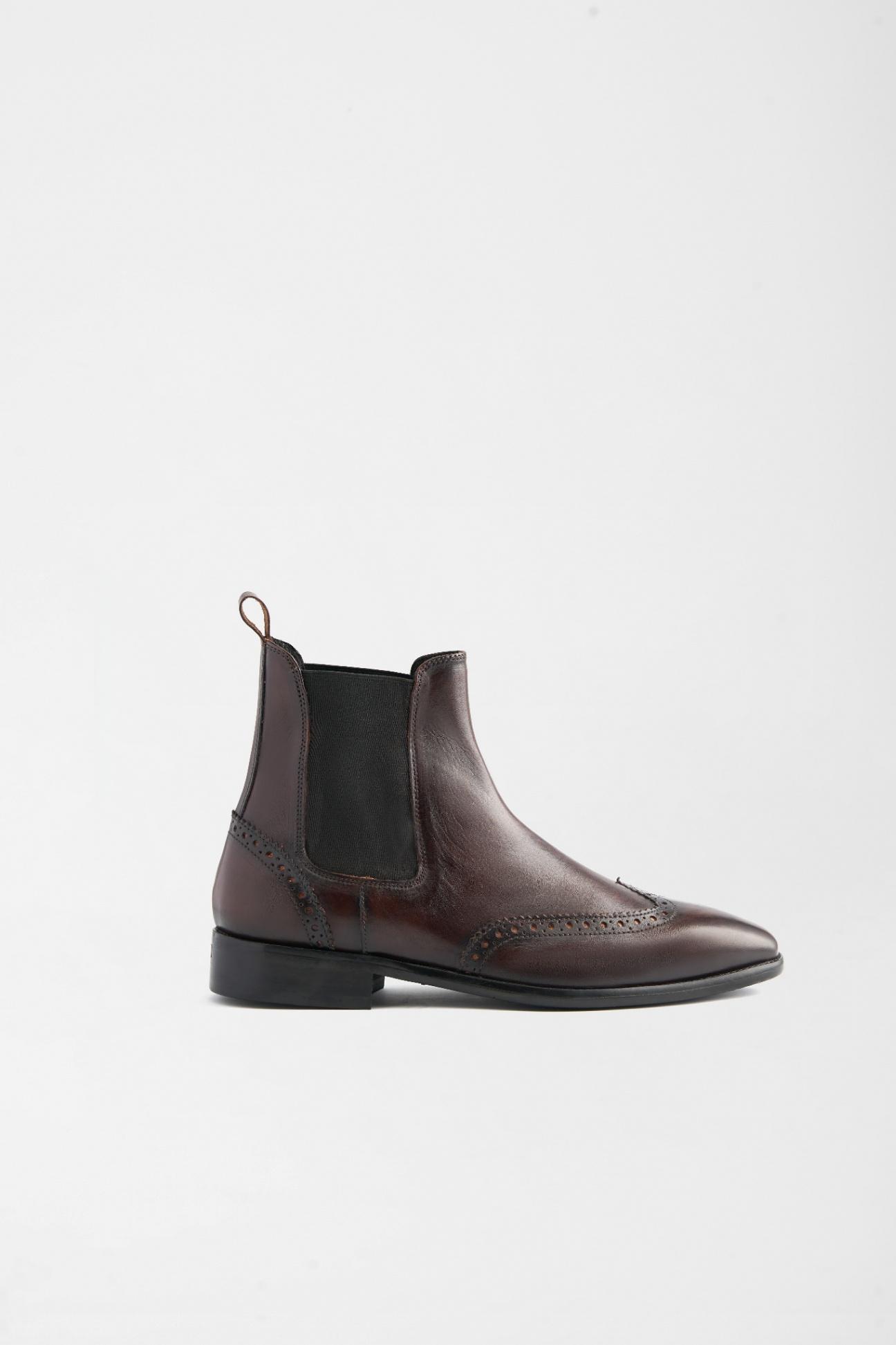 chelsea boot nâu