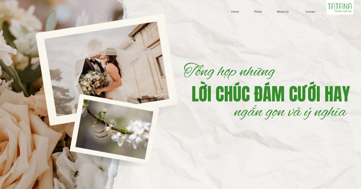 chúc đám cưới ngắn gọn