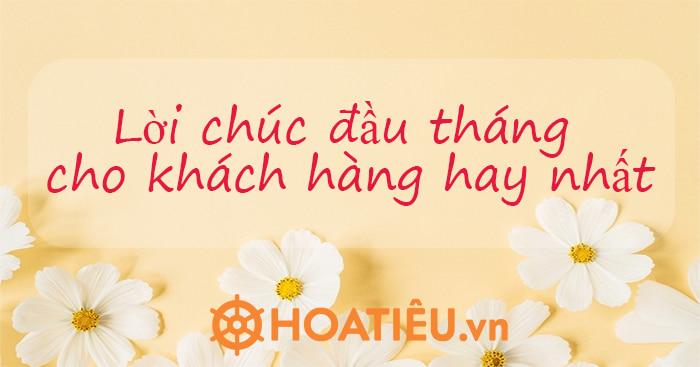 chúc mùng 1 đầu tháng khách hàng