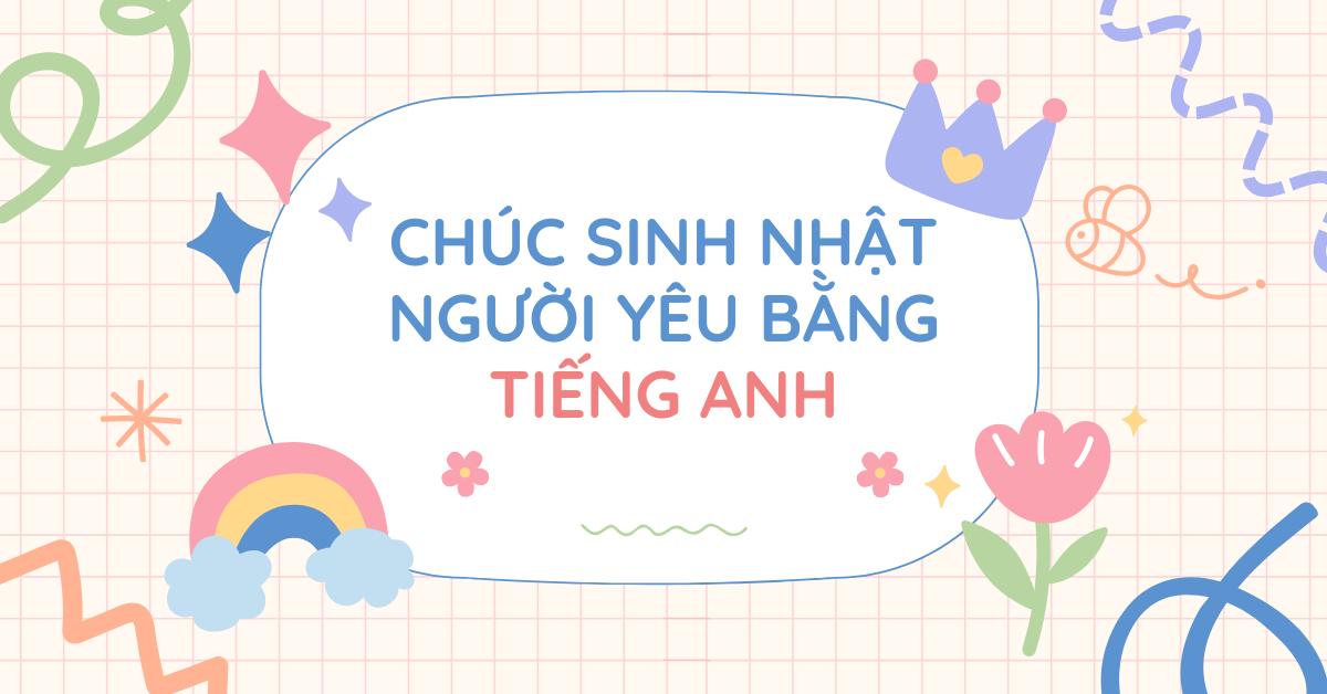 chúc sinh nhật người yêu tiếng anh