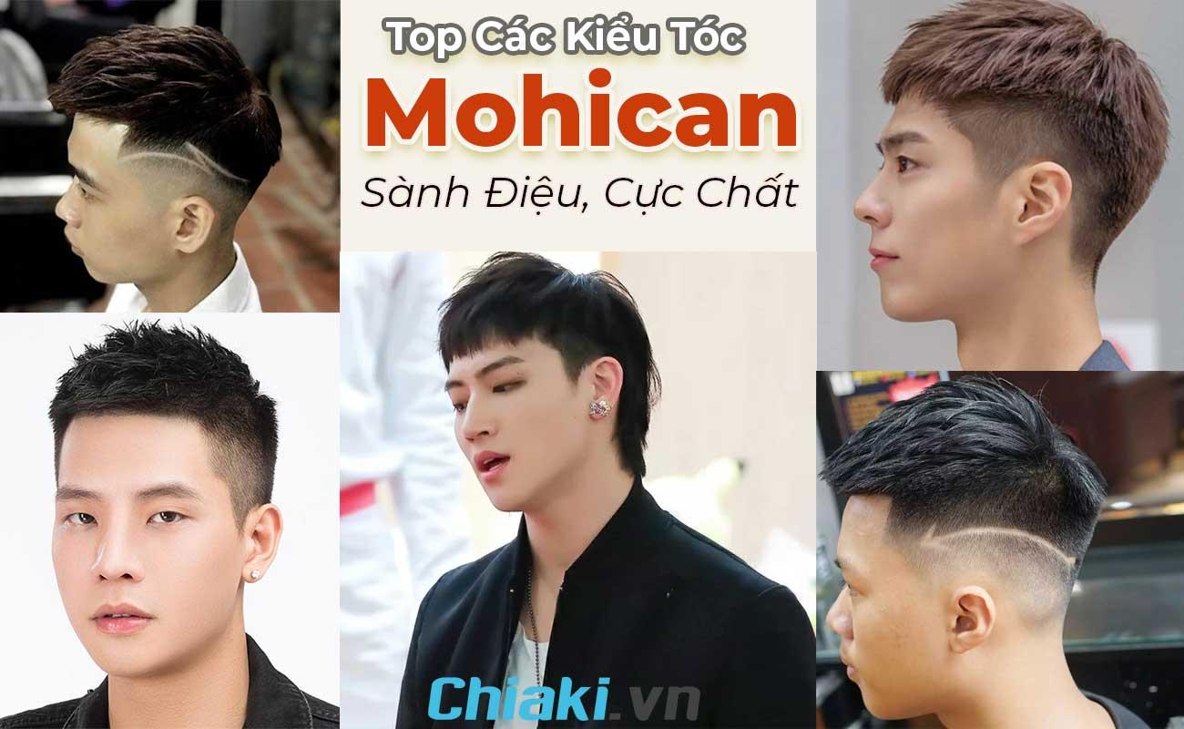 kiểu tóc mohican cho nam mặt tròn