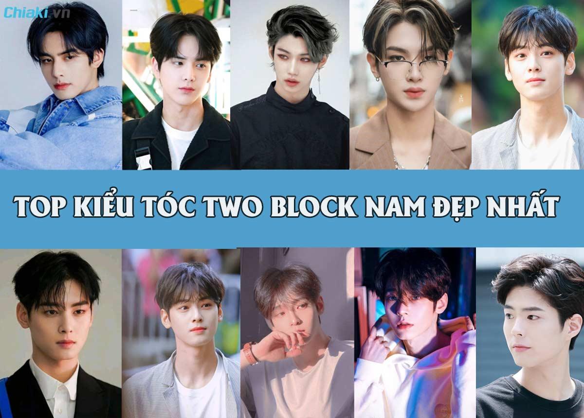 kiểu tóc two block nam cho mặt tròn