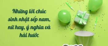 Những lời chúc sinh nhật sếp nam, nữ hay, ý nghĩa và hài hước