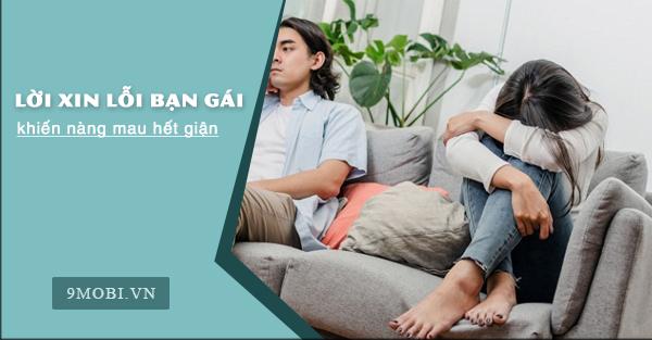 lời xin lỗi chân thành với người yêu