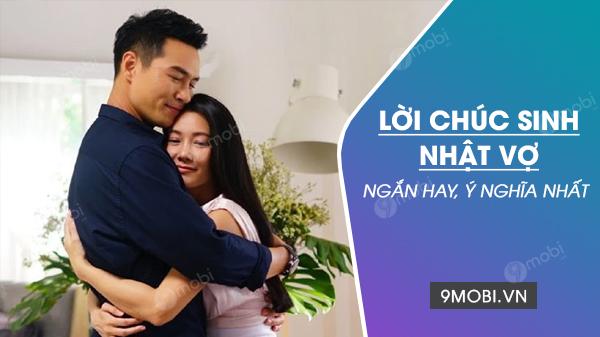 những câu chúc sinh nhật vợ ngắn gọn