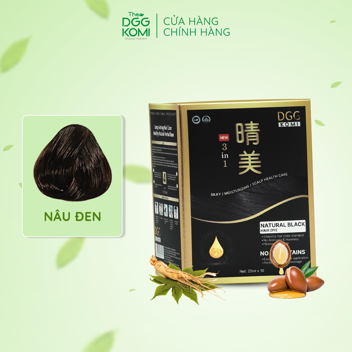 nhuộm màu nâu nam