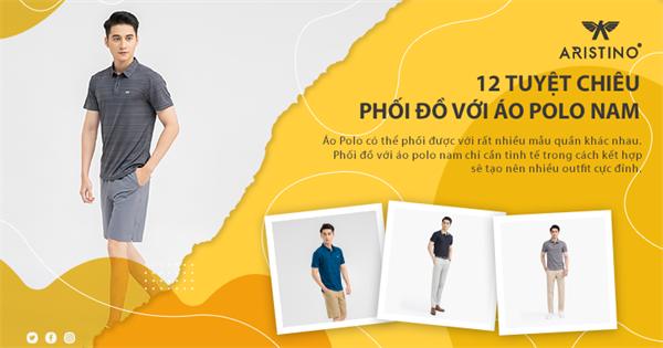 phối áo polo nam