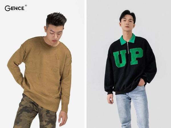 phối đồ với áo sweater nam