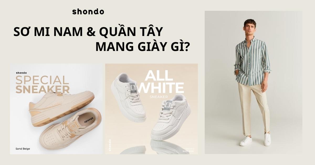 quần tây áo sơ mi nam mang giày gì