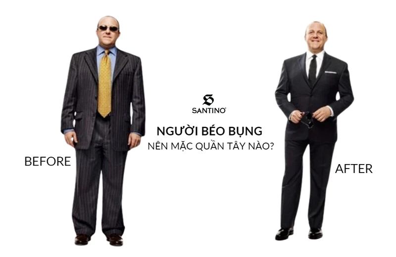 quần tây cho người béo bụng