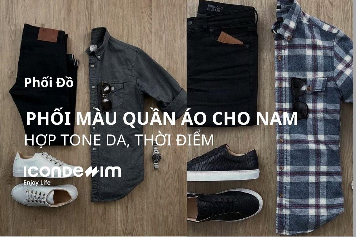 quần trắng phối áo màu gì nam