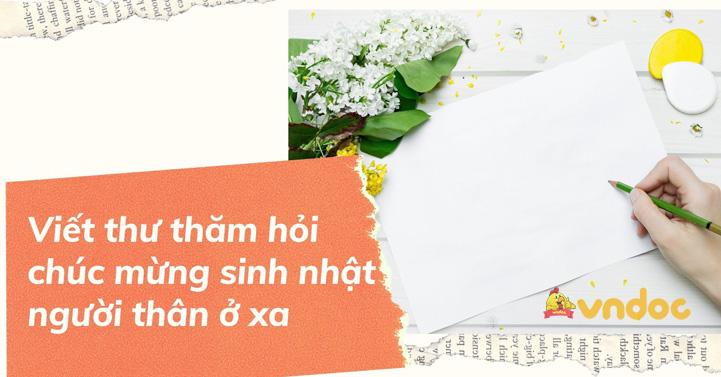 viết thư chúc mừng sinh nhật người thân